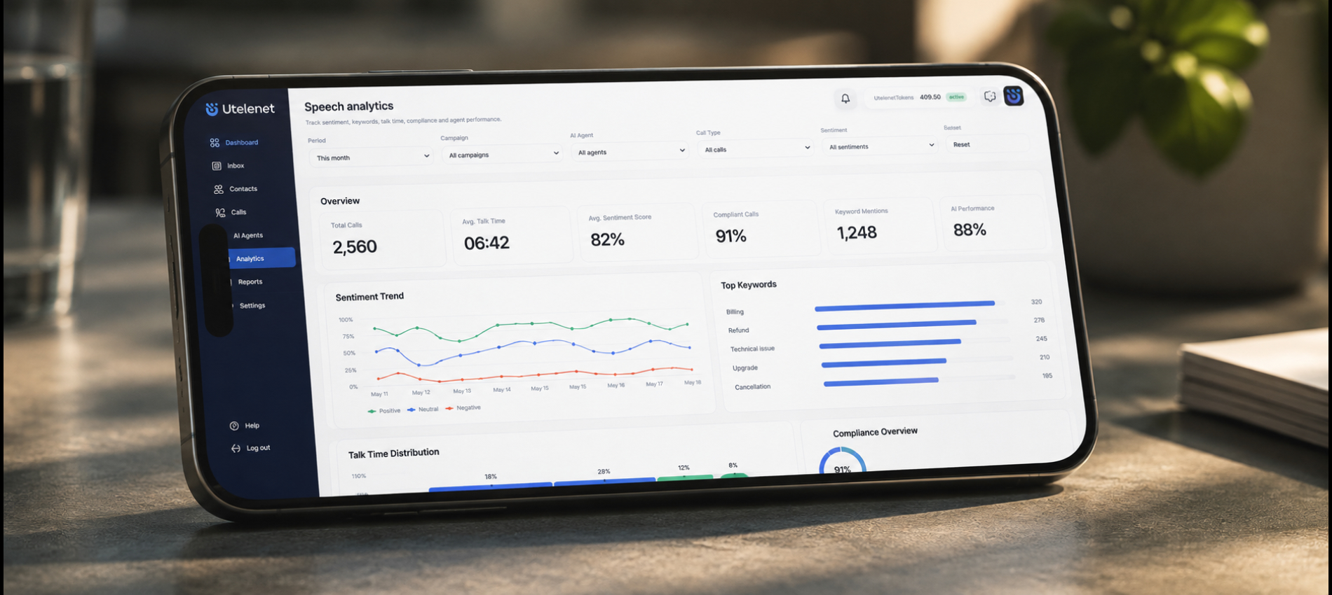 Call Center Speech Analytics