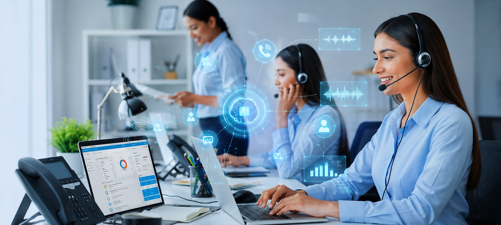Sistem telefonic AI: